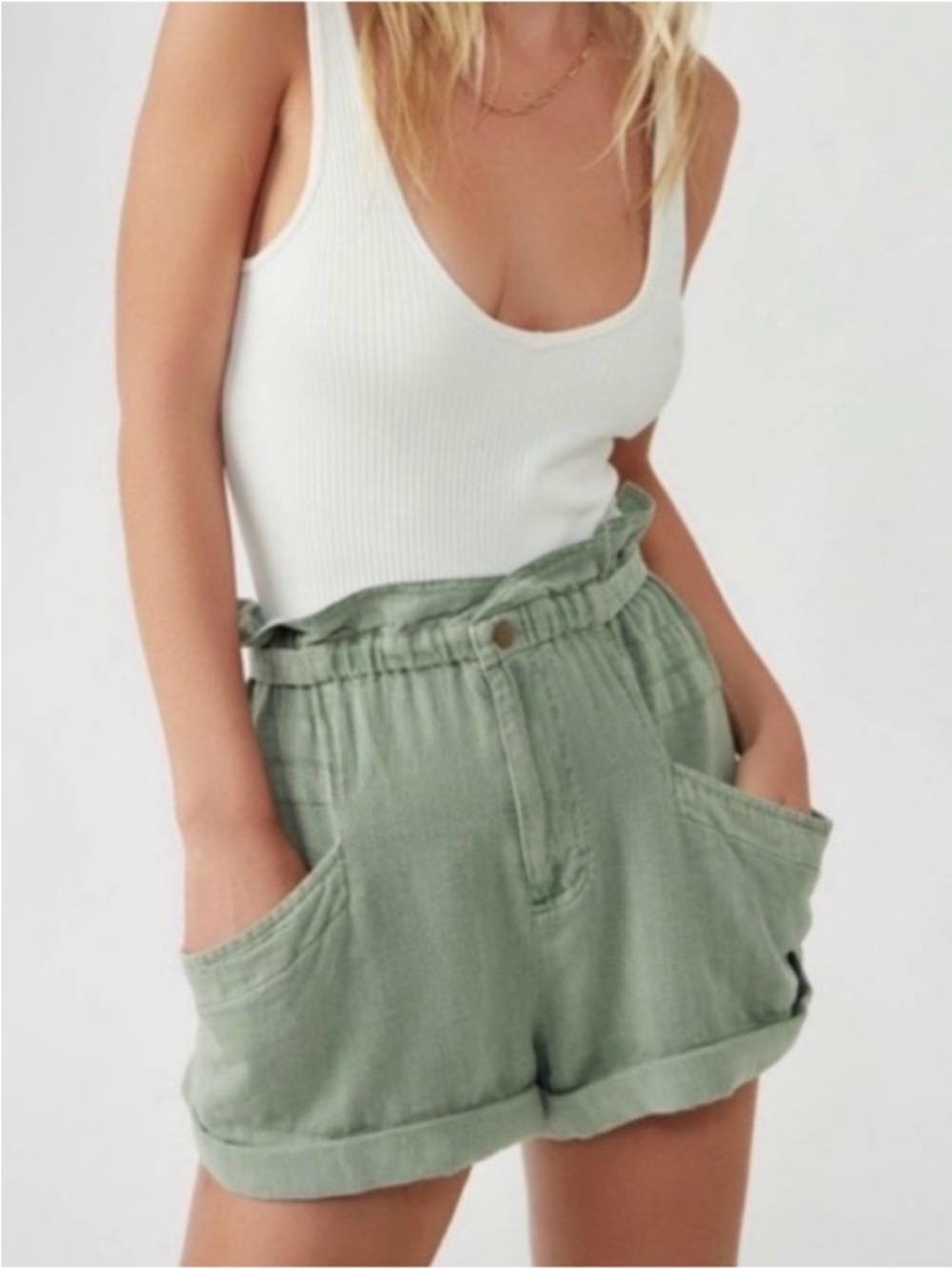 Free People Topanga Shorts Olive